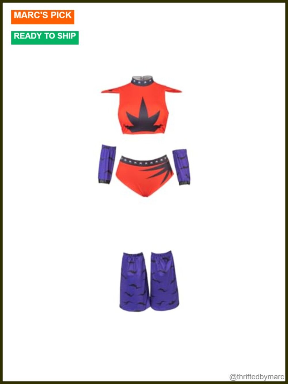 Horror Costume Women Crop Top and Shorts Outfit Halloween Theme Party Set